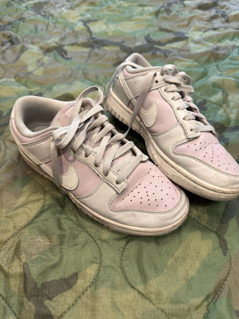 Nike Dunk Low Pink White Sneakers Women's 7